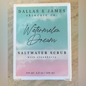 Dallas & James Skincare Co. Watermelon Dream Saltwater Scrub with Cloudberry